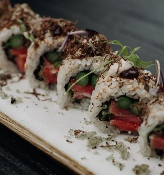 Uramaki Aburi Salmón  (8 Pzs.)