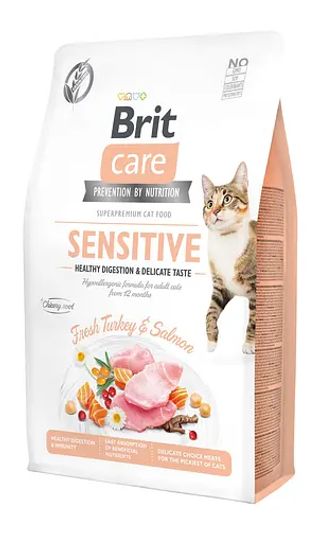 Brit Care Cat GF Sensitive HDigestion and Delicate Taste, 0,4кг