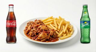 Poulet Sauté 9 Pièces & 1 Portion De Frites & 2 Soda