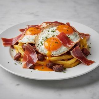 Huevos Rotos Con Jamón