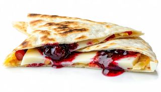 Piadina con marmellata frutti di bosco
