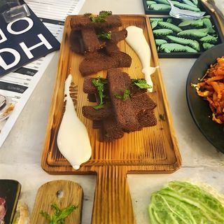 Гарлики с чесночным соусом