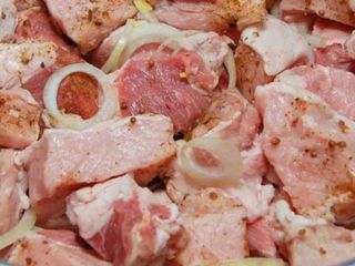 Szaszłyk z karkówki wieprzowej Шашлик зі свинячого ошийка (200g)