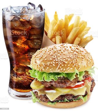 menu BBQ  burger  +batatas+ pepsi 0.33l