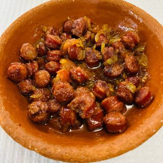 Linguiça frita à Espanhola