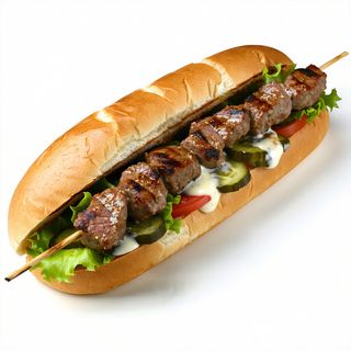 Sandwich Brochettes Viande