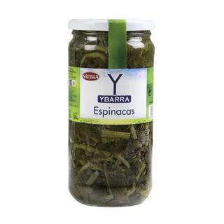 Espinacas Al Natural Hacienda Frasco Ybarra 425 Gr.