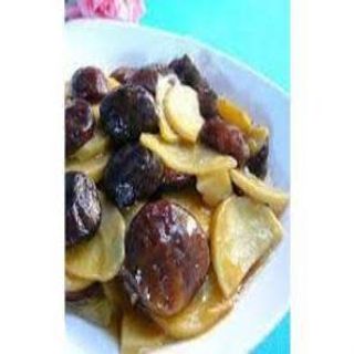 183. Bambú Y Setas Salteadas