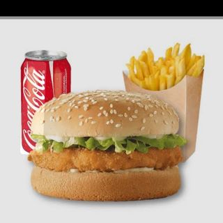 MENU HAMBURGUESA DE POLLO