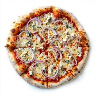 Pizza gorgonzola e cipolla