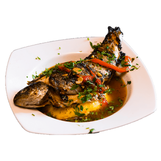 Saramură de crap cu mămăliguţă