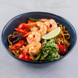 Удон з креветкою (гостра) 300г.