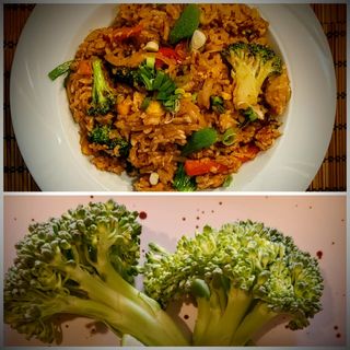 Orez cu legume  extra brocoli