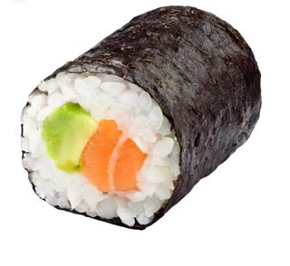 futomaki de salmon y aguacate 4 piezas