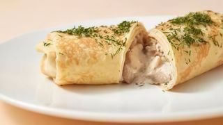 Crêpe poulet et champignons 