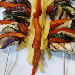 2 Brochetas vegetales