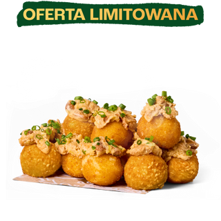 SMAŻONE KULKI SEROWE MIX Z SOSEM KURKOWYM 8 SZT.