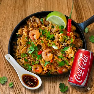 Thai Riz Fruits de Mer + Coca-Cola 33cl