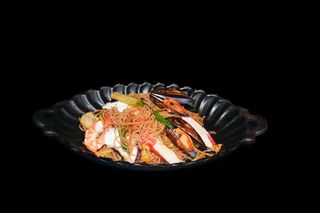 059-Spaghetti di riso con misto mare alla piastra