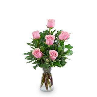 Media Docena Rosas Color Rosa