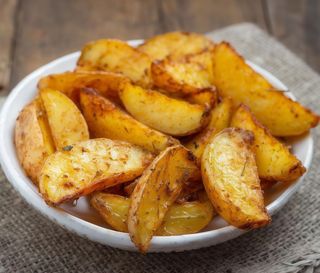 Papas Gajos Gruesos Y Crujientes