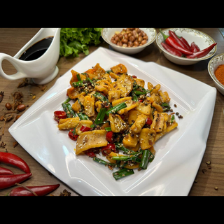 Кальмары жареные острые 