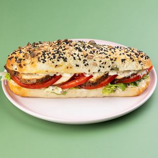 მარცვლოვანი ჩაბატა ქათმით