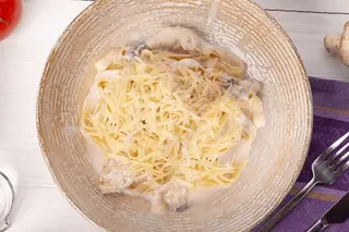 Фетучини с курицей