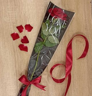 Une Rose Rouge D’amour