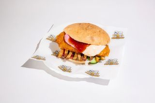 Hamburgher snitel pui