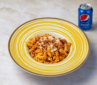 Pasta Arrabiata + Pepsi