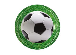 Футбол - картонени чинии (23см)