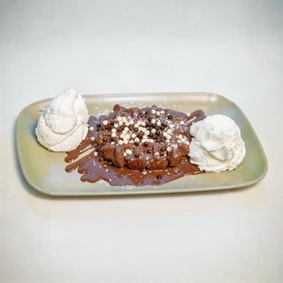Waffel Nutella e panna