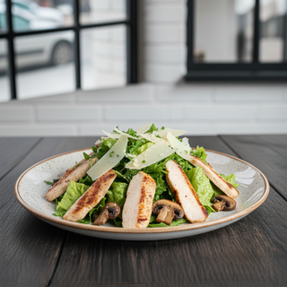 Salată cu piept de pui şi ciuperci