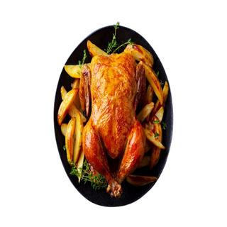 pollo asado con patatas