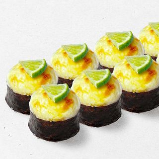 Везувій з лососем запеч рол