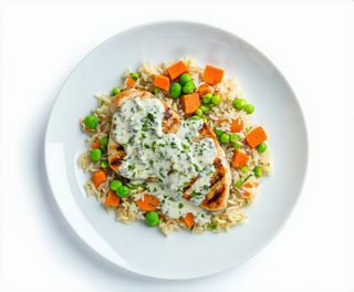 Piept de pui cu sos roquefort