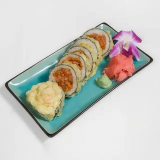 Futomaki tatar łosoś w tempurze