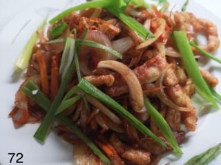 72. Maiale fritto croccante piccante