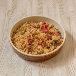 Migas Camperas con huevo frito