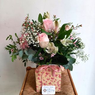 Pink Flower Bag
