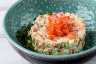 Салат «Олів’є» з лососем   (250гр)