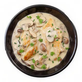 Pollo con Championes