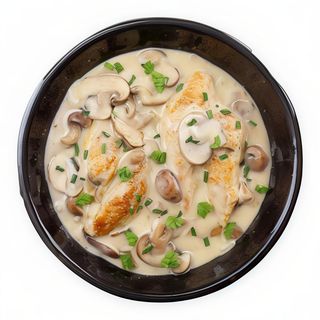 Pollo con Championes