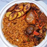 Nigeria Jollof x 2 Goat Meat x Plantain
