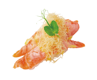 19. Nigiri De Salmón Flameado Mango (2 Pzs.)