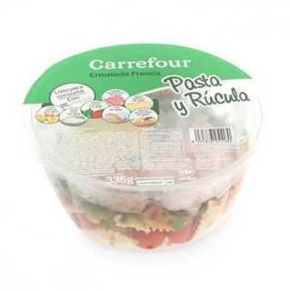 Ensalada Pasta y Rúcula Carrefour 335 Gr.