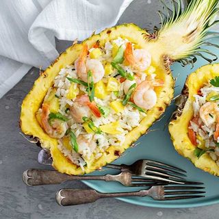 304.Riso gamberi e ananas