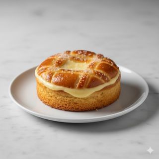 Mini larpeira (bizcocho tierno con crema pastelera)