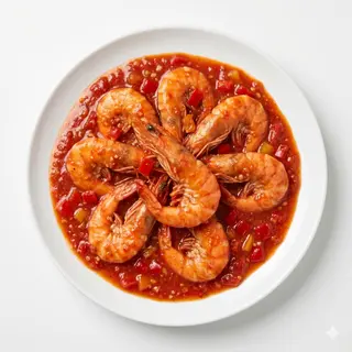 Langostinos Con Ajo De Chiles